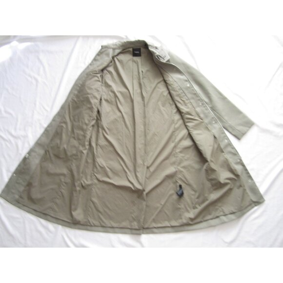 New Women Theory Full Zip Button Snap Pale Green Nylon Jacket Sz S (WS69) - Picture 10 of 11